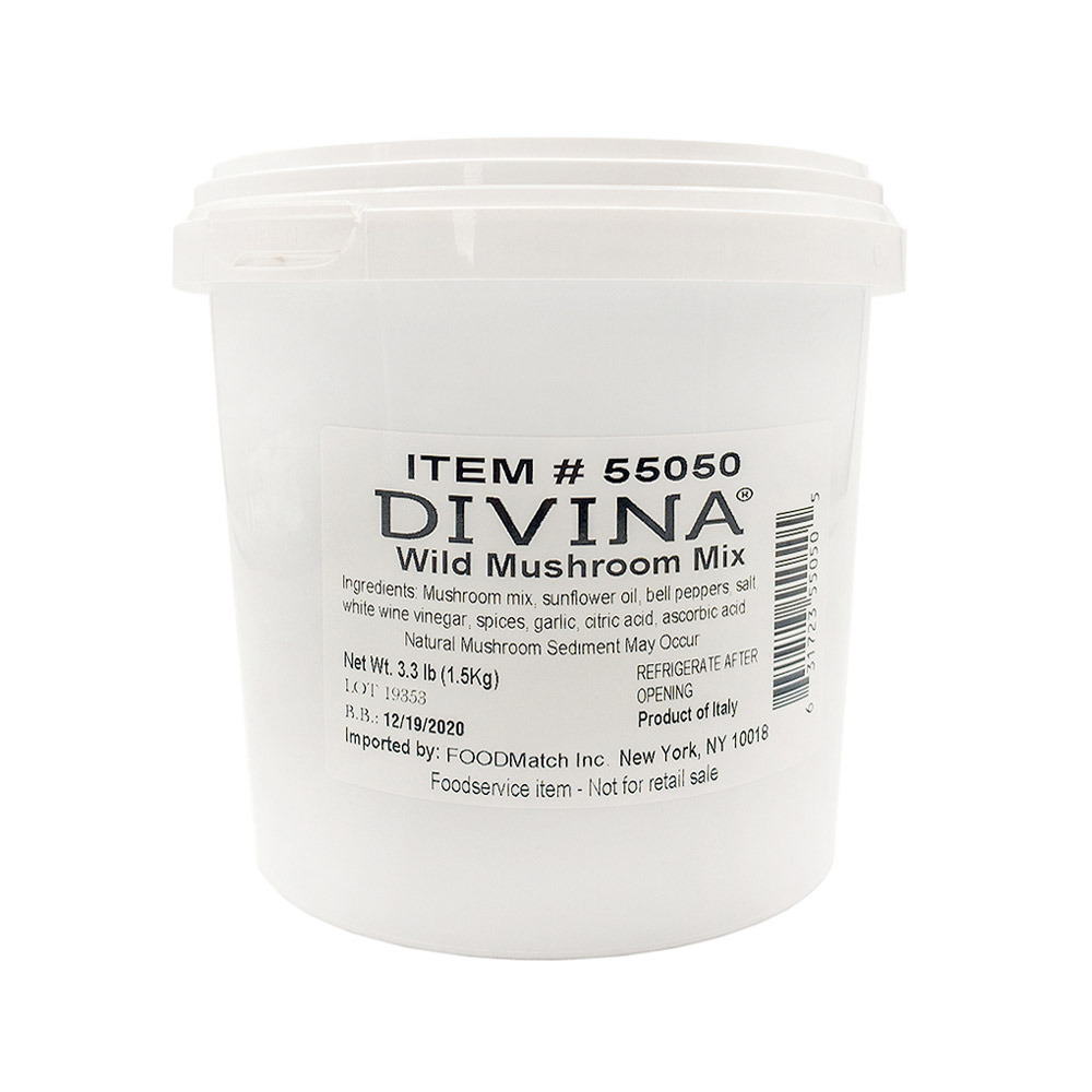 tub of divina wild mushroom mix