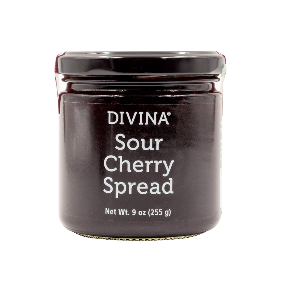 jar of divina sour cherry spread