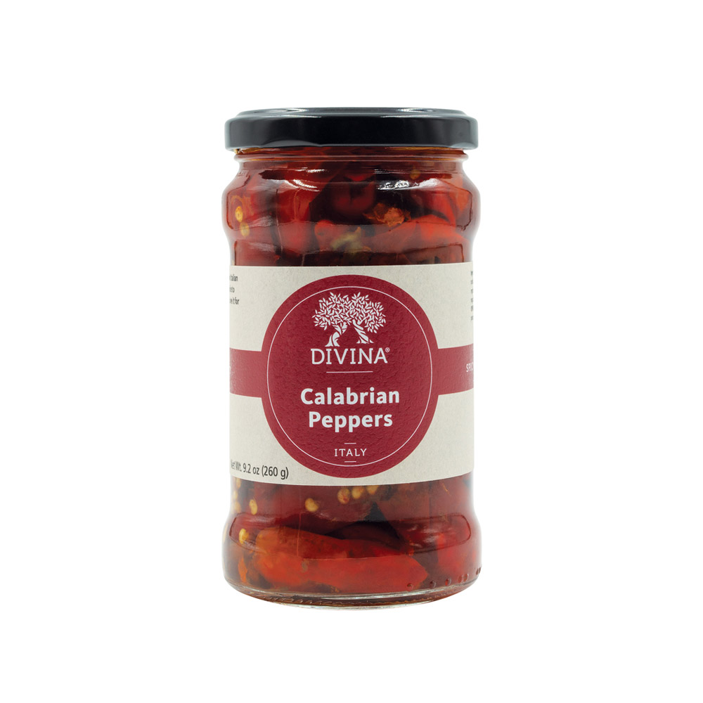 jar of divina calabrian peppers