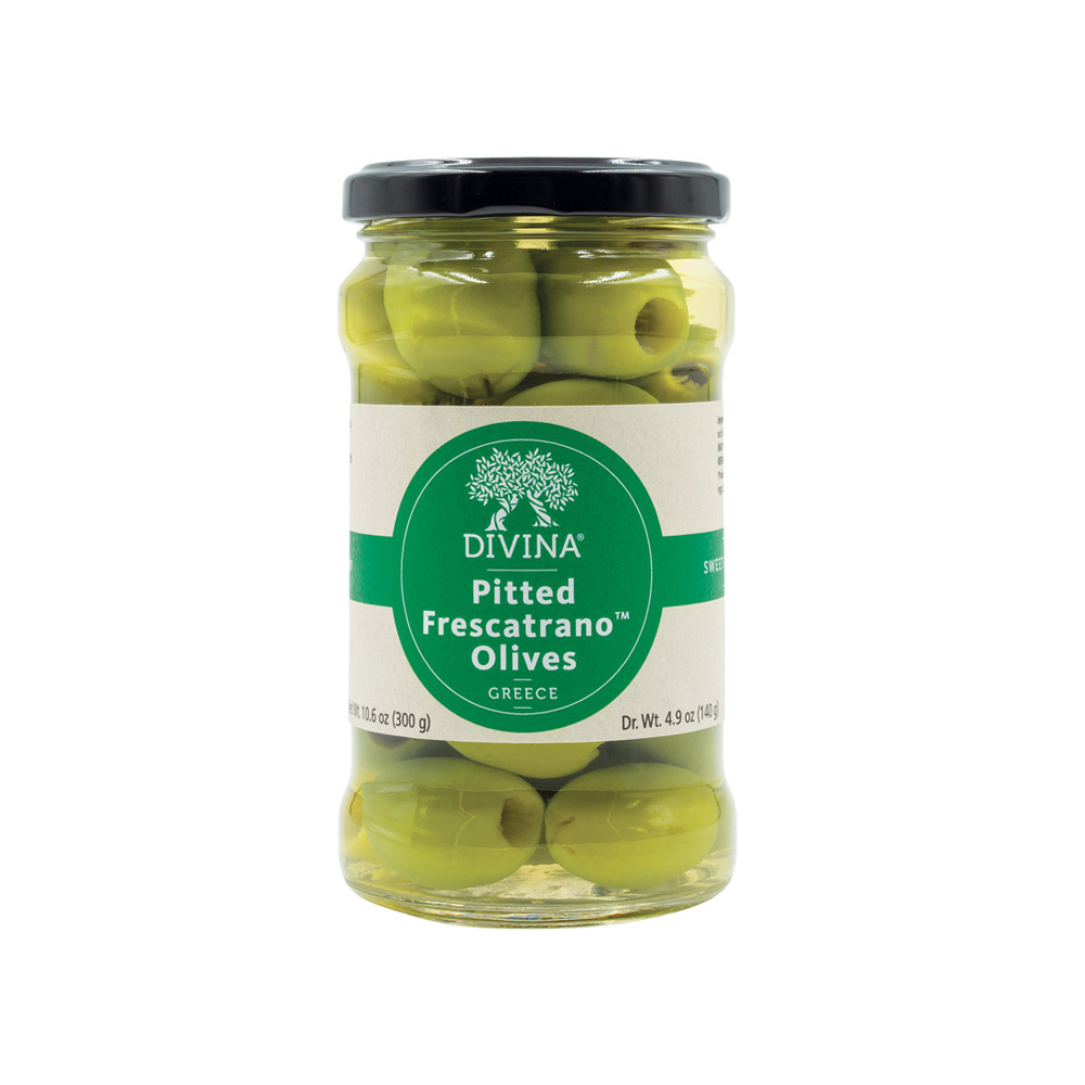 jar of divina pitted frescatrano olives