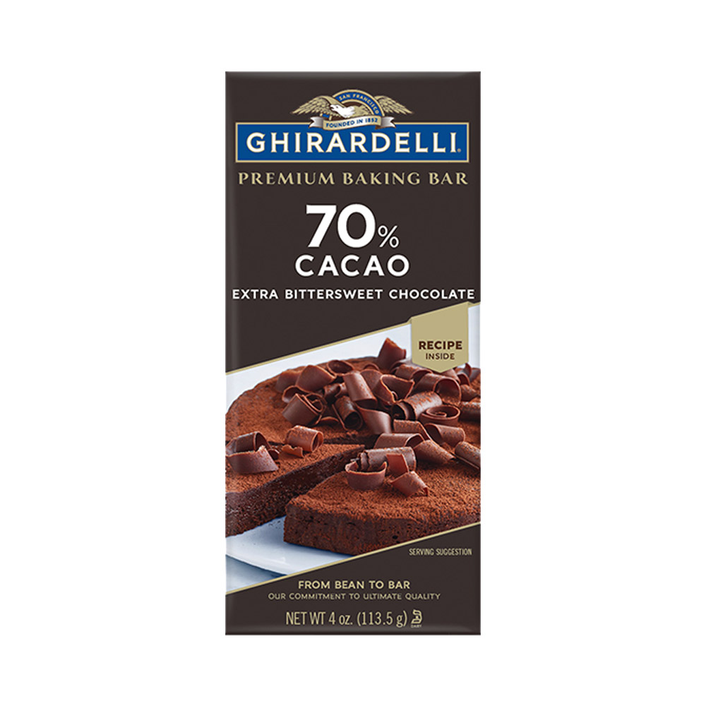Ghirardelli 70% cacao extra bittersweet chocolate baking bar