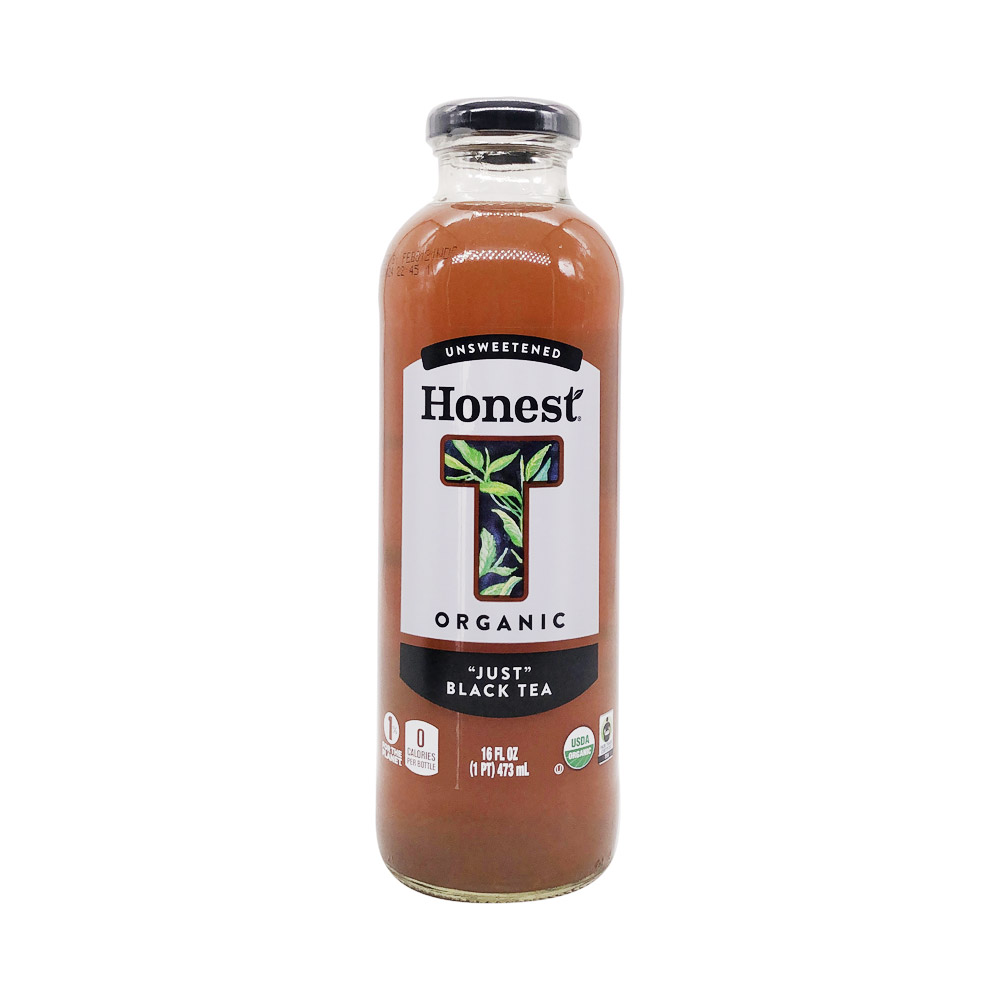 Bottle of Honest Tea organic just black tea