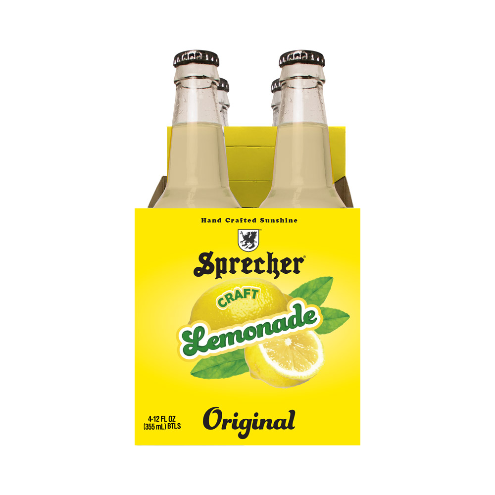 A 4 pack of Sprecher lemonade