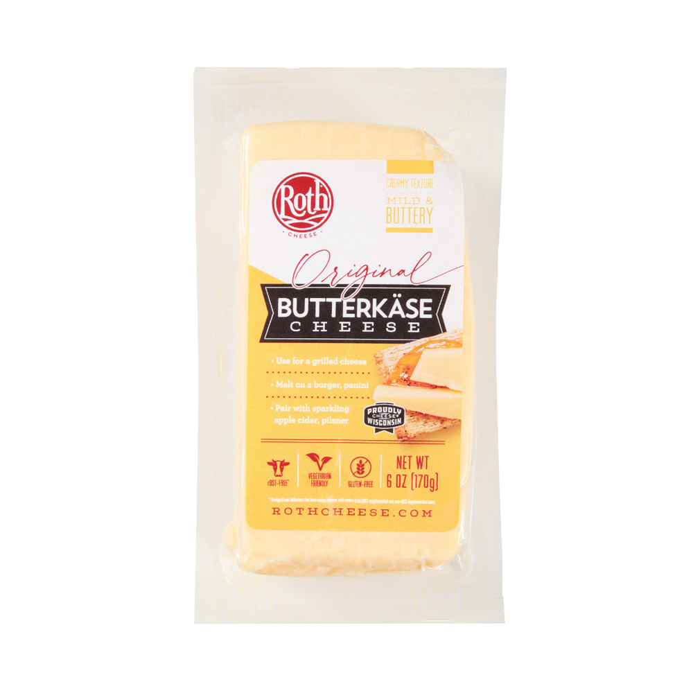 Roth Butterkase deli cuts cheese in packaging