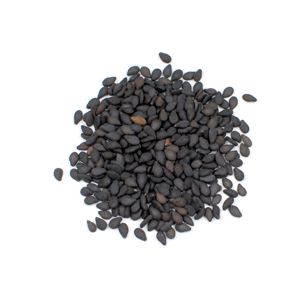 jar of black sesame seeds