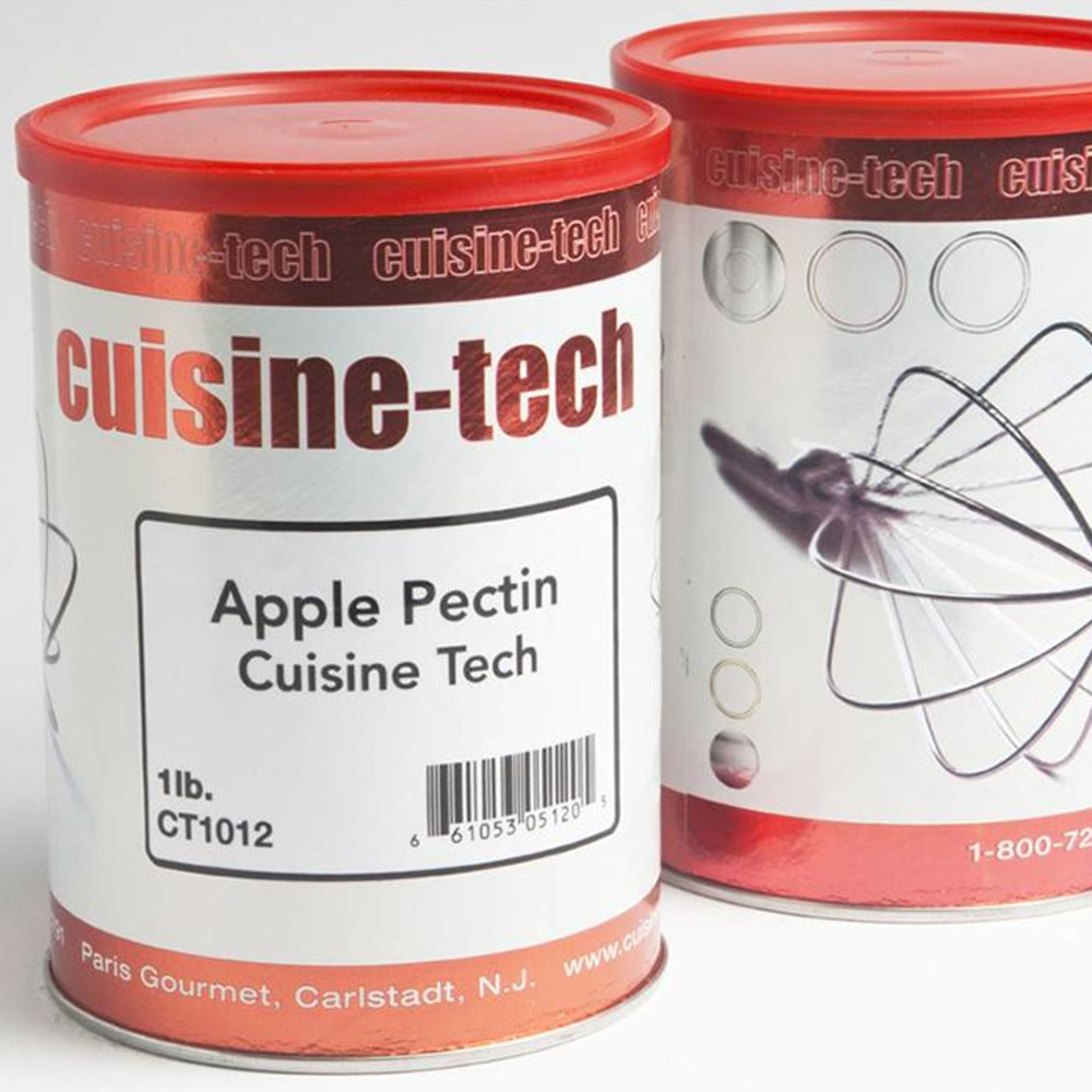 Two canisters of Cuisine Tech yellow apple pectin